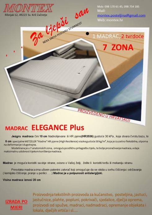 MADRAC 90x200 ELEGANCE PLUS