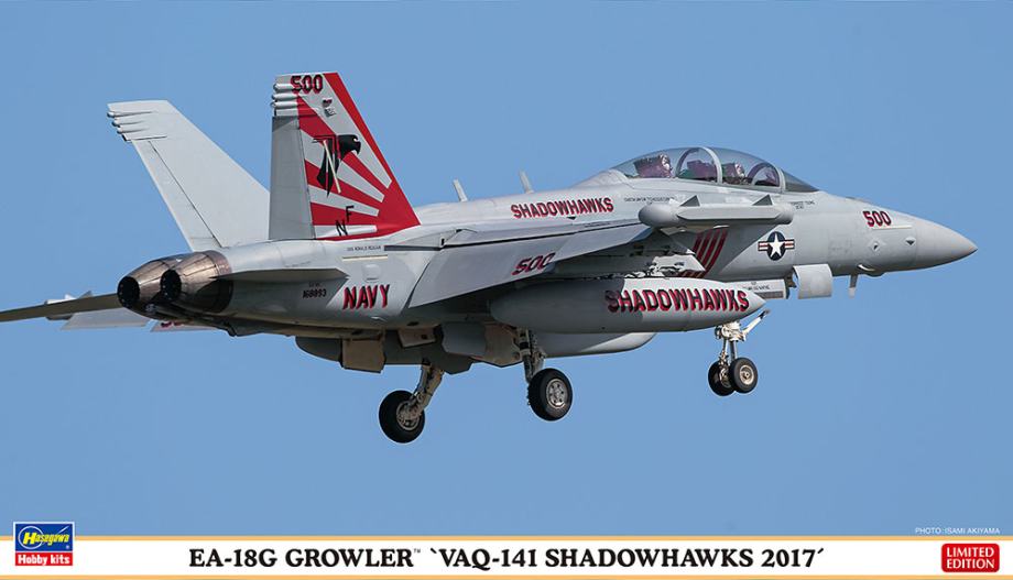 Hasegawa 1/72 EA-18G Growler "VAQ-141 Shadowhawks 2017"