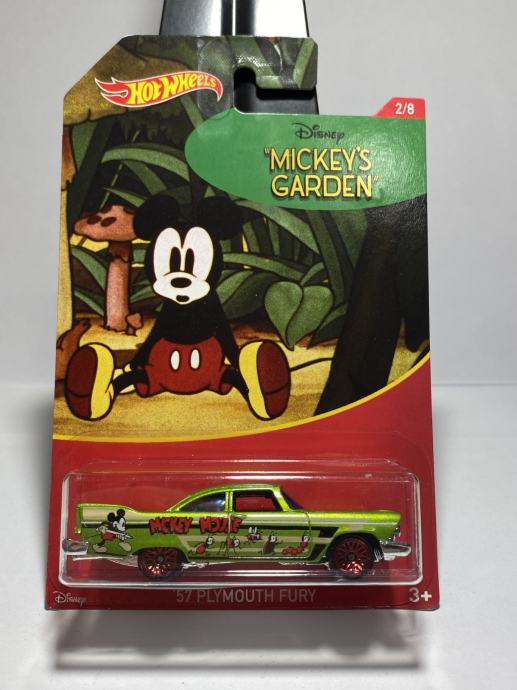 Hot Wheels '57 Plymouth Fury Disney Mickey's Garden 2/8...A8