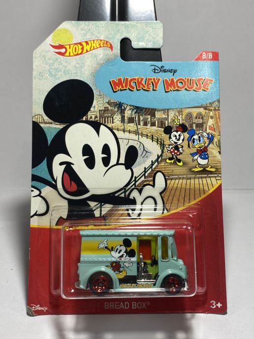 Hot Wheels Bread Box Disney Mickey Mouse 8/8...A8