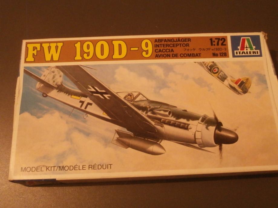 Maketa Focke Wulf Fw 190 D 172 Italeri 4729