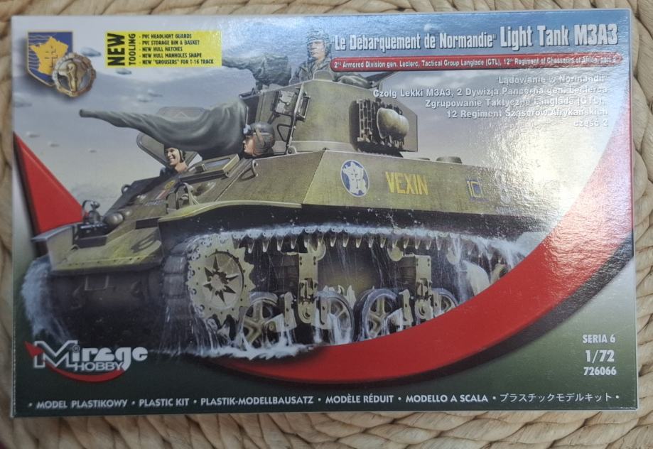 Maketa Light Tank M3A3 1/72 1:72 Oklopnjak tenk