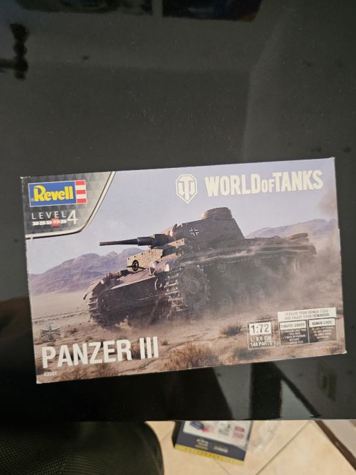 Maketa za slaganje Revell Panzer III WoT edition Nov zapakiran