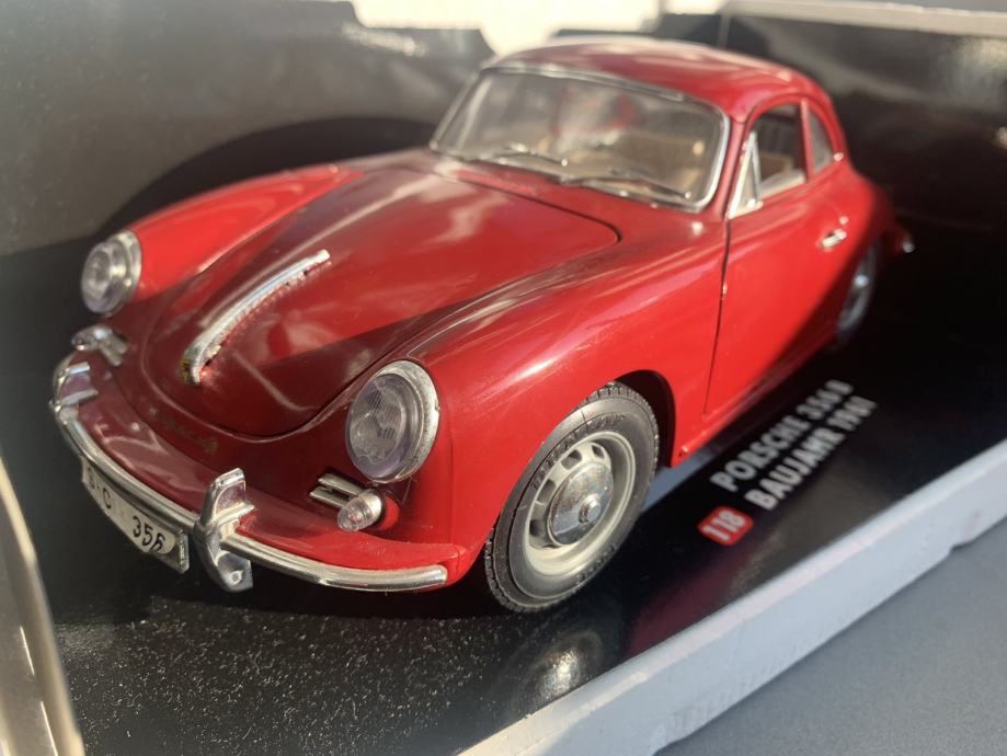 Porsche 356 B Coupe Iz 1961. Burago 1:18 Italy Autic Diecast Model