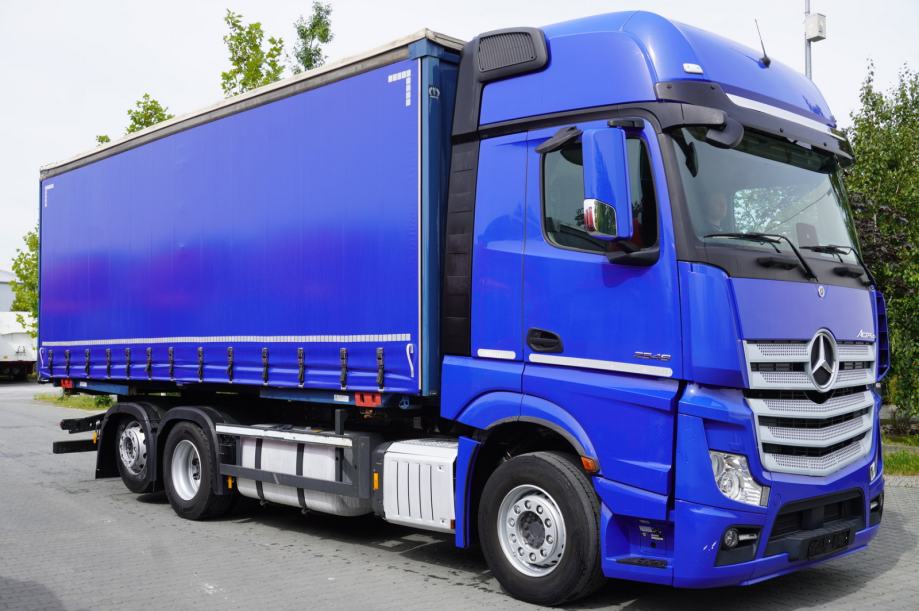 Mercedes-Benz Actros 2548 Giga E6 6×2 Curtainsider BDF 18 paleta, 2020 god.