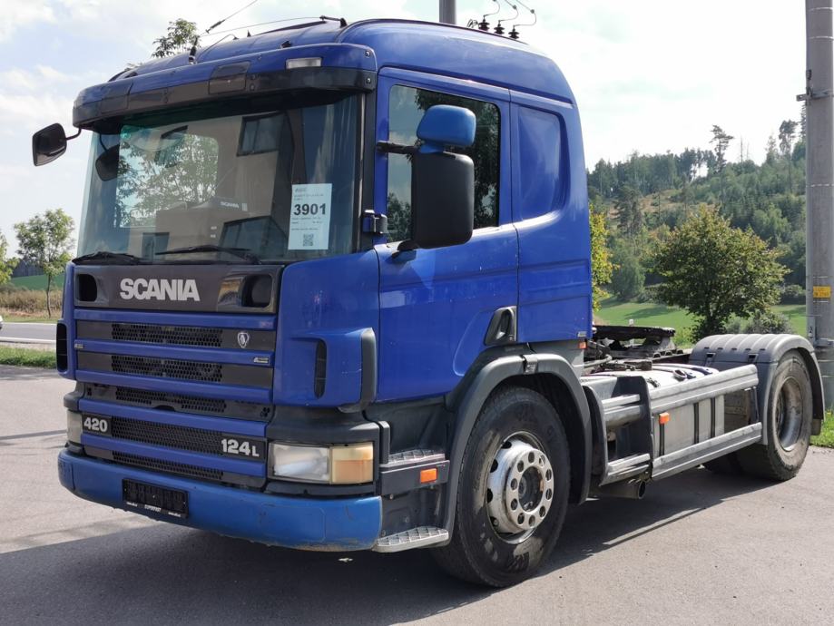 SCANIA P 124 LA 4X2 NA EURO 3 jednookruhová hydraulika, 2003 god.