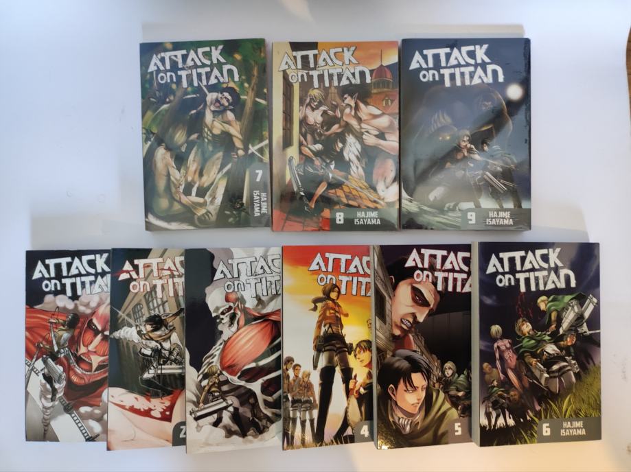 Attack on good titan vol 1-9