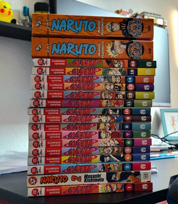 Naruto 1-14,18,23,25-27,43-45