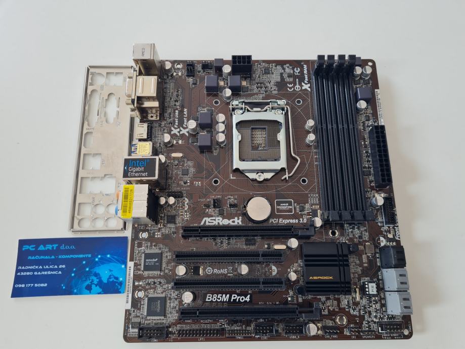 ASRock B85M Pro4, Intel B85, Socket 1150 - Račun / R1 / Jamstvo