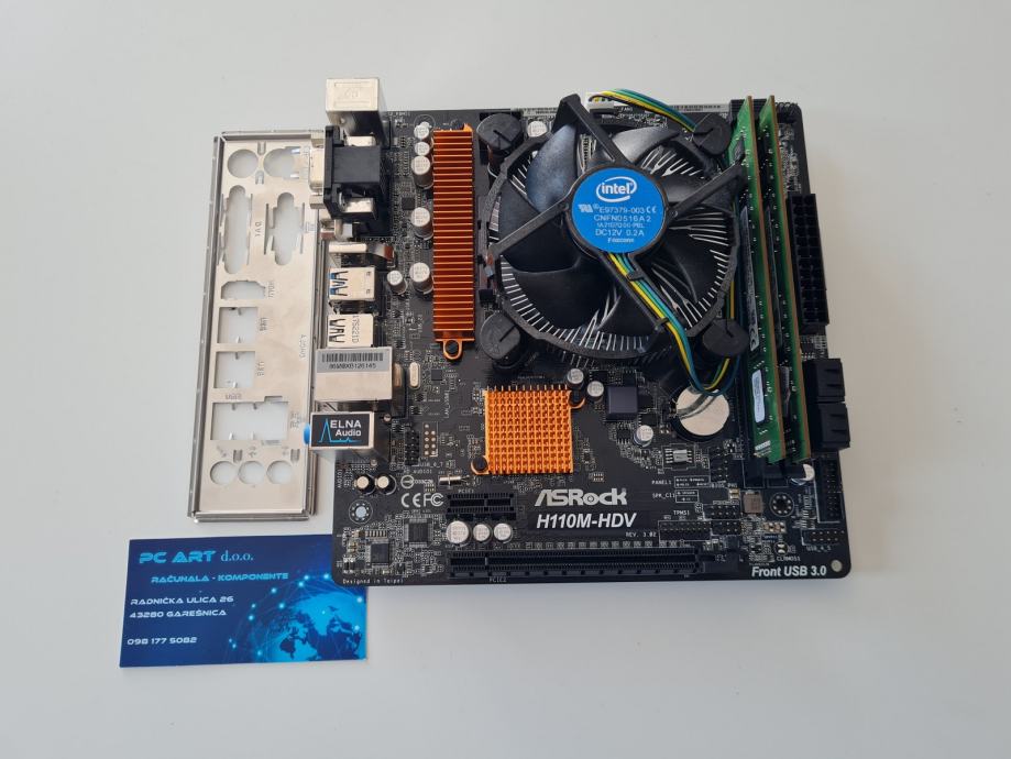 ASRock H110M-HDV + i5 6600 + 4/8/16GB DDR4 - Račun / R1 / PDV