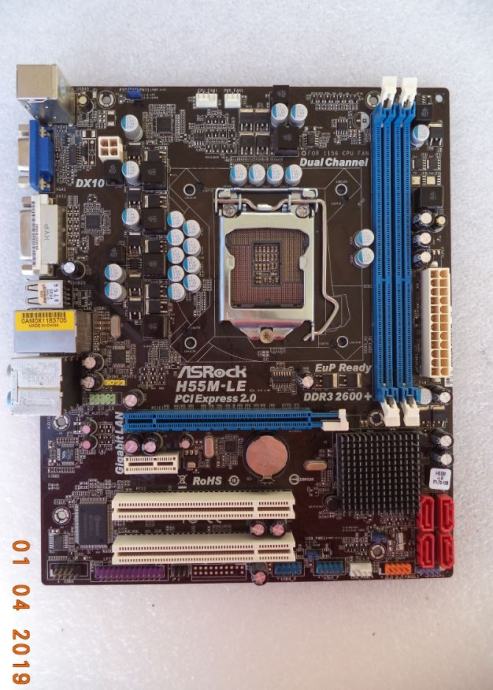 ASROCK H55M-LE Chipset H55 Intel Socket 1156 mATX matična ploča