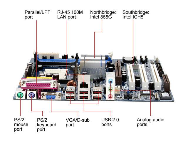 Подключение материнской платы asrock p4i65g