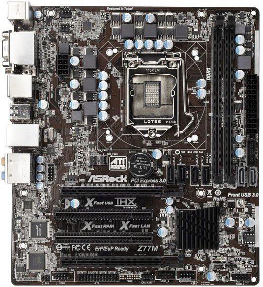 Asrock z77m не запускается