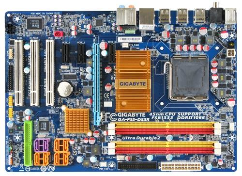 Gigabyte GA-P35-DS3R + Intel Core 2 Duo Processor E6750