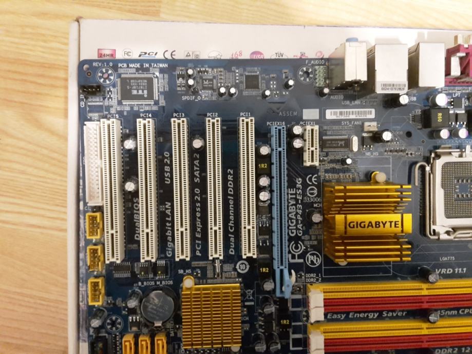 Gigabyte ga p43 es3g не запускается