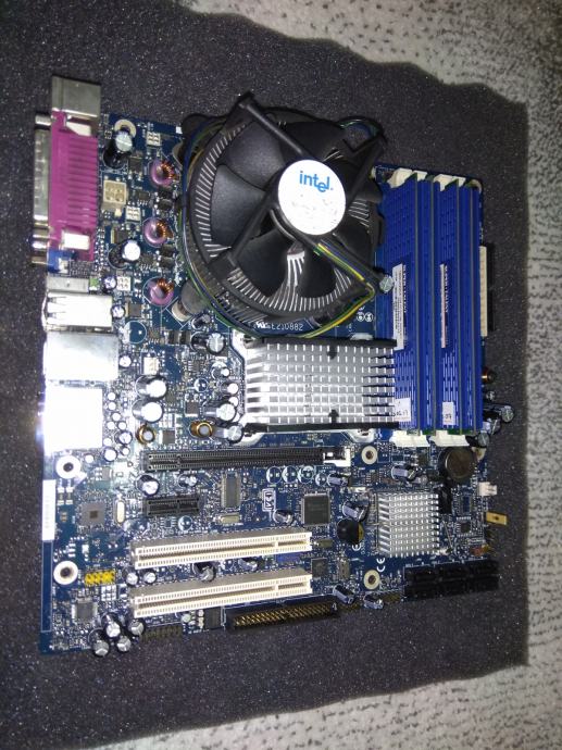 Matična ploča Intel DG965OT, micro ATX, LGA775 + CPU E6600 + 4x1 DDR2