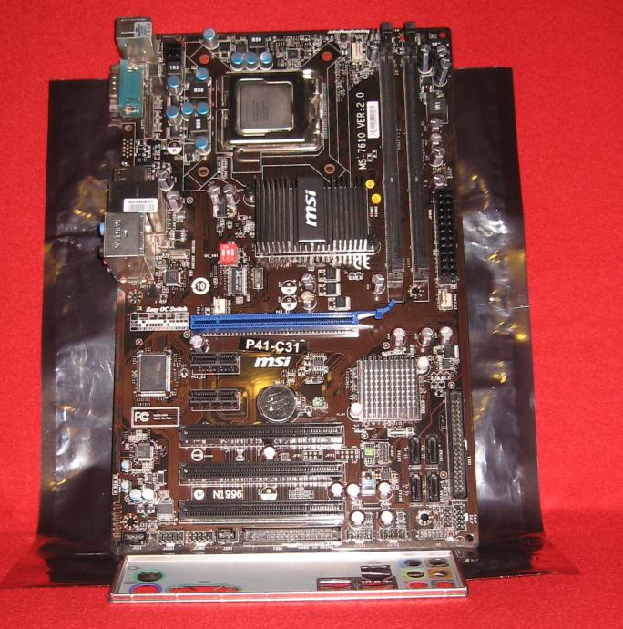 Matična ploča  MSI MS-7610 ver 2.0, P41-C31, DDR3, s.775