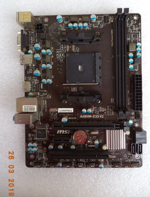 MSI A68HM-E33 V2 Chipset A68H AMD Socket FM2 / FM2+, mATX matična