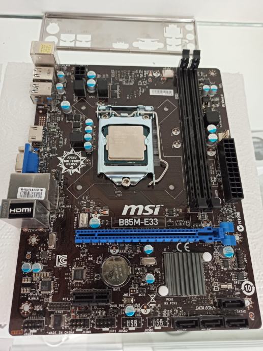 Msi b85m e33 подключение