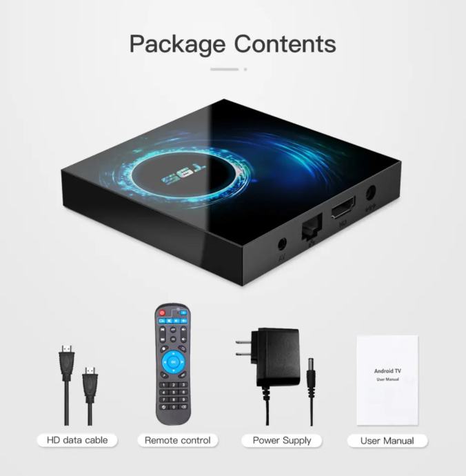 Android TV box 4GB RAM 64GB storage, nov