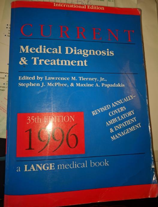 Current Medical Diagnosis And Treat (LANGE CURRENT Series