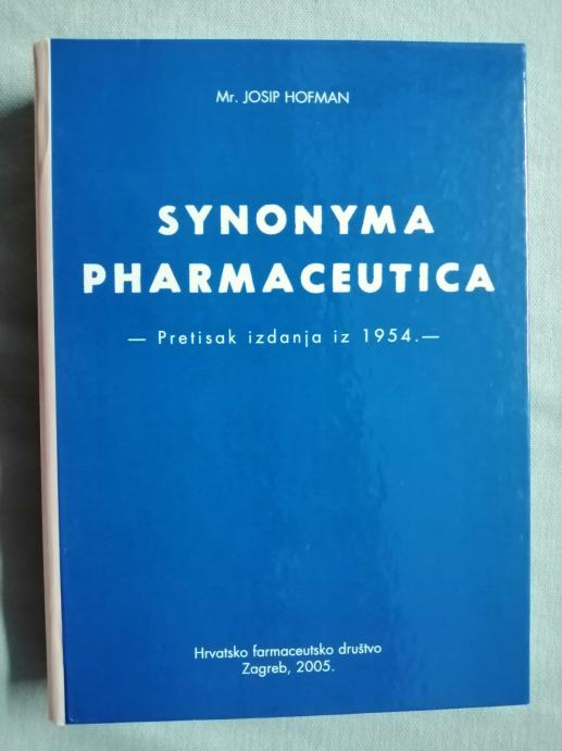 Josip Hofman – Synonyma pharmaceutica (ZZ35)