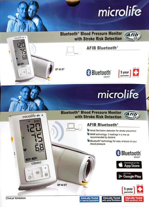 MICROLIFE TLAKOMJER BP A6 AFIB BT