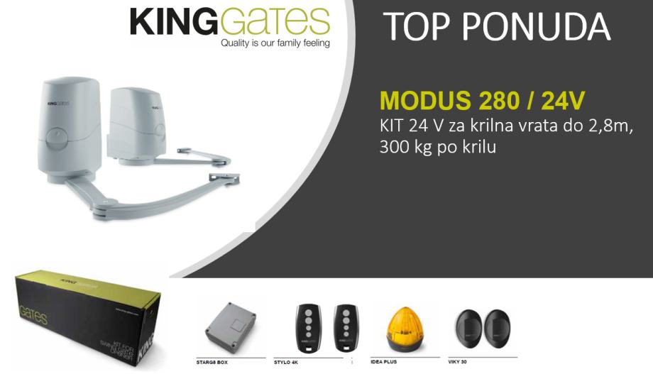 MOTOR ZA KRILNA DVORIŠNA VRATA KING GATES MODUS 280