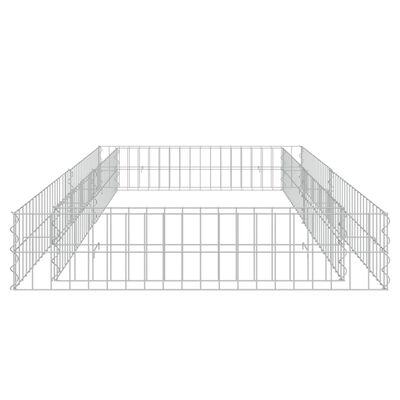 vidaXL Gabionska povišena gredica od pocinčanog čelika 200x100x20 cm