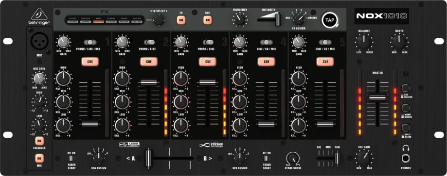 Behringer USB pro mixer Nox 1010