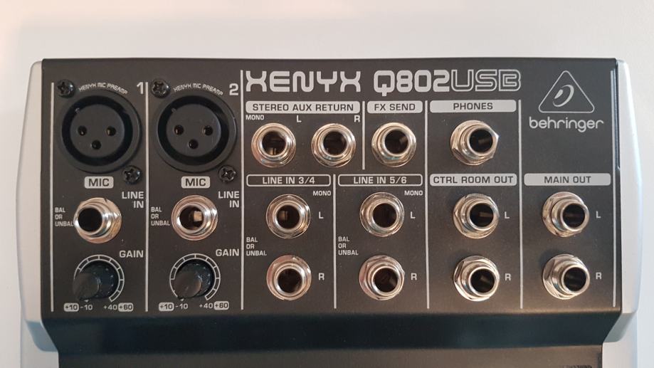 behringer xenyx q802usb mixer power supply