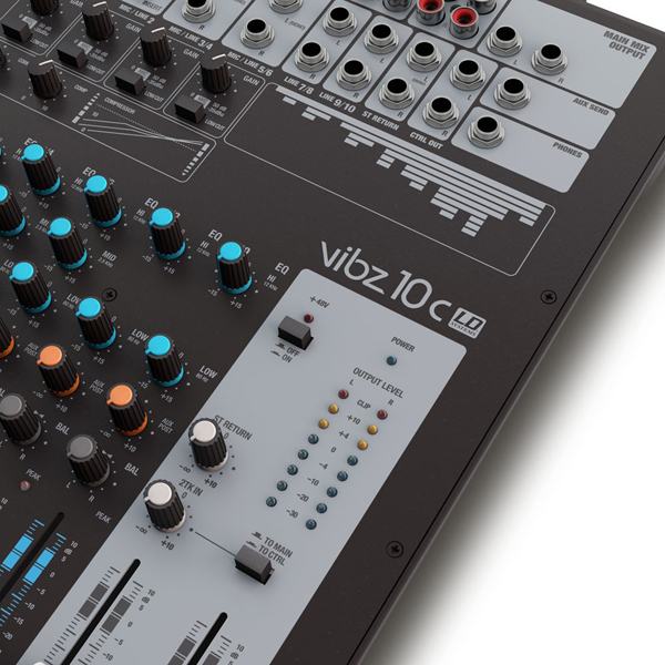 LD SYSTEMS VIBZ 10C - 10 channel mixing console with compressor