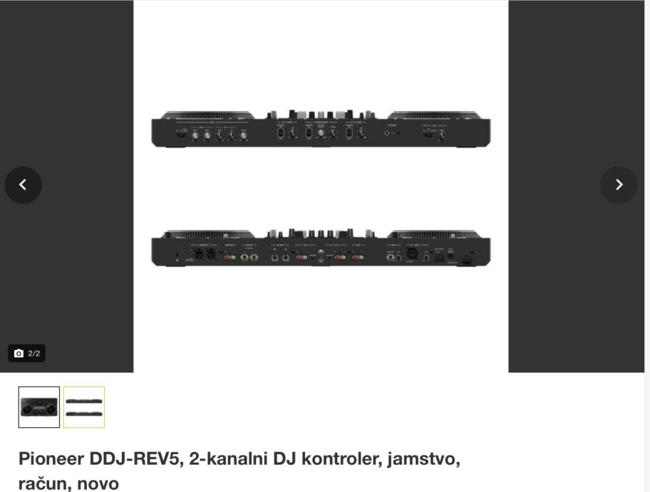 Pioneer DDJ-REV5, 2-kanalni DJ kontroler, jamstvo, račun