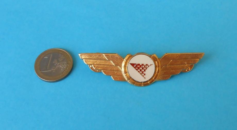 CROATIA AIRLINES starija službena pilotska značka * Pilot badge