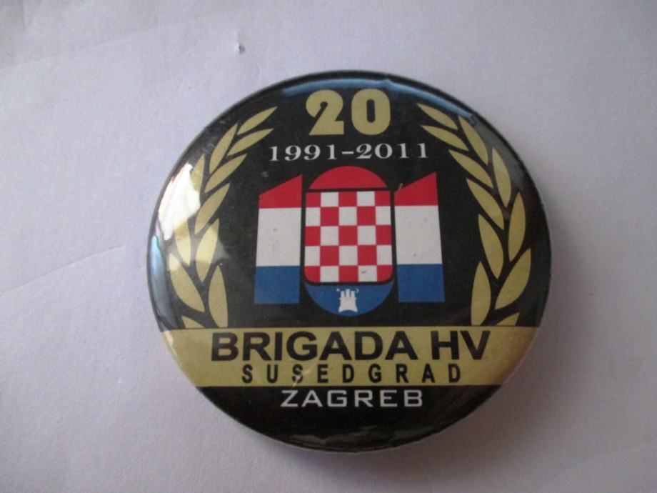 HV - BEDŽ - 101. brigada Susedgrad Zagreb - 20 godina - 2011.