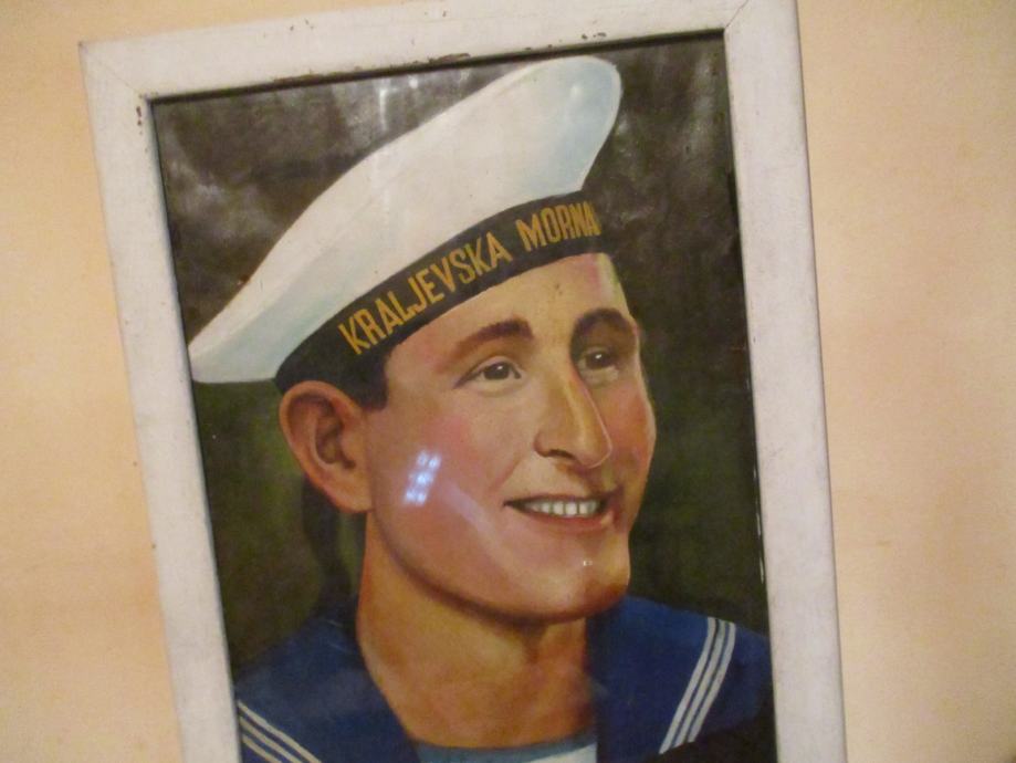 Kraljevina Jugoslavija, Kraljevska mornarica, ulje na kartonu 46,5x36