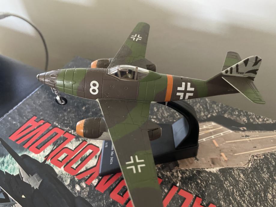 Model zrakoplova Messerschmitt Me 262A diecast 1:72