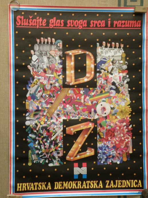 Pomidžbeni plakat HDZ-a iz 1990