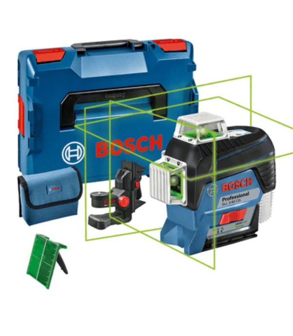 BOSCH GLL 3-80 CG Linijski laser z zelenim žarkom + L-Boxx 136