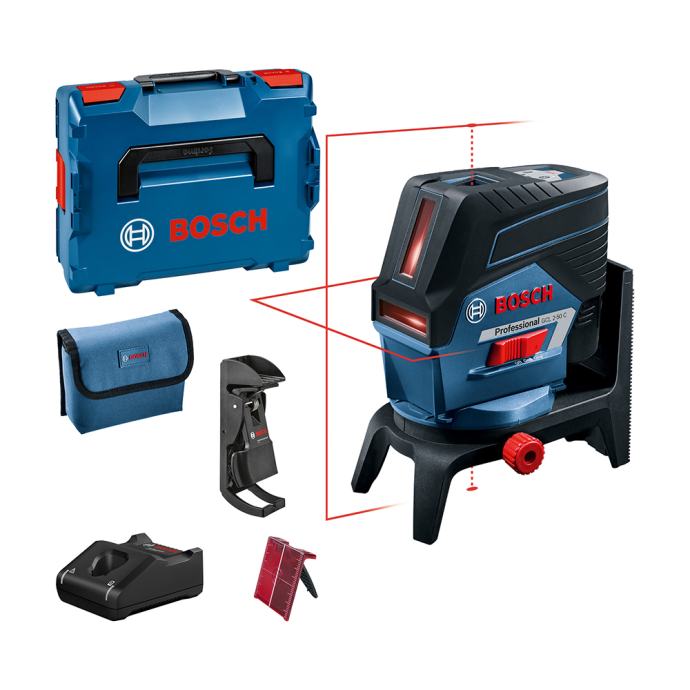 BOSCH križni laserski nivelir GCL 2-50 C 12V 2,0Ah L-Boxx