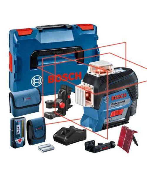 BOSCH laserski nivelir GLL 3-80 C + BM1 + LR7 + 1xAku 12V 2,0Ah L-BOXX