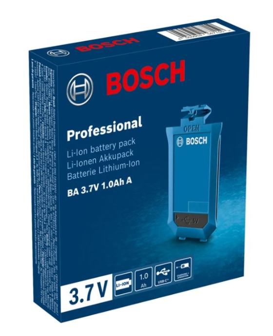 Bosch Professional Li-ionska baterija BA 3,7 V 1,0 Ah