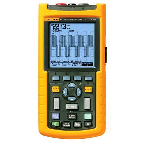 Fluke 123 Industrial ScopeMeter Oscilloscope Multimeter RMS Meter 20 M