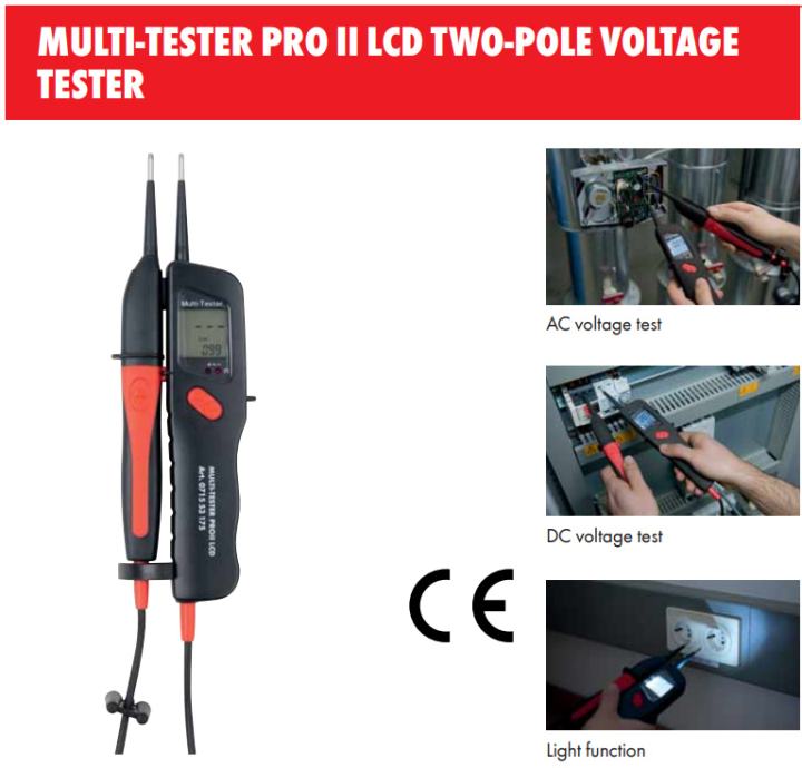 Ispitivač napona Wurth MultiTester PRO II LCD duspol