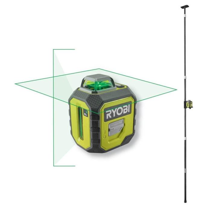 RYOBI križni laserski nivelir RB360GLL-K + stativ