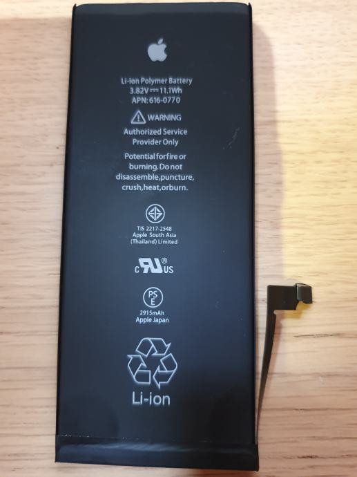 APPLE IPHONE 6 Plus Battery APN:616-0770 bulk 2915 mAh (APN:616-0770)