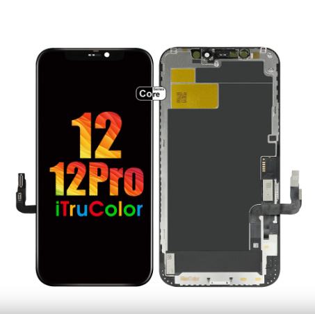 iPhone 12 lcd touch screen okvir OLED iTruColor (Soft) NOVO Crni