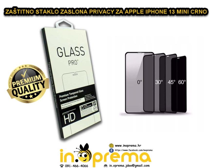 IPHONE 13 MINI KALJENO STAKLO ANTI SPY PRIVACY ZASTITA ZASTITNO APPLE