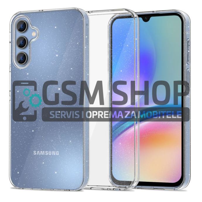 Prozirna gliter silikonska maskica za Samsung Galaxy A05S