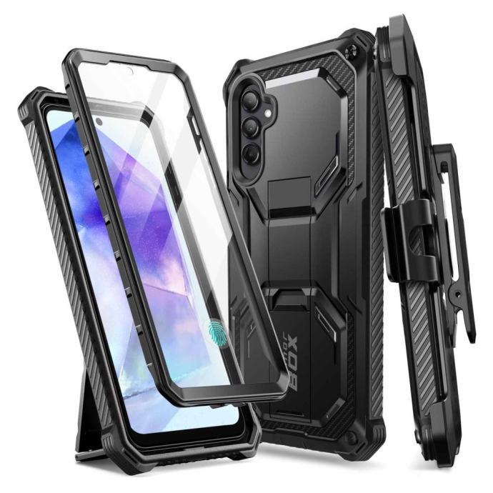 SUPCASE IBLSN ARMORBOX + 2-SET zaštite za zaslon Samsung GALAXY A55 5G